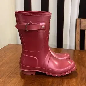 Botas De Agua Mujer Botas De Agua Play Hunter Original Nebula Para Mujer  Rosa, Impermeables Y Altas Botas Hunter Originales